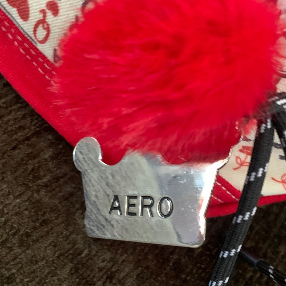 🆕- EXCLUSIVE! Aeropostale Red and Cream Queen Of Hearts Mini  Tote - Picture 10 of 15